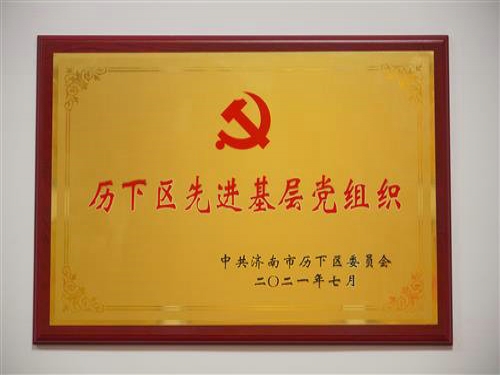 2021年7月，被中共濟(jì)南市歷下區(qū)委員會(huì)評(píng)為“歷下區(qū)先進(jìn)基層黨組織。”